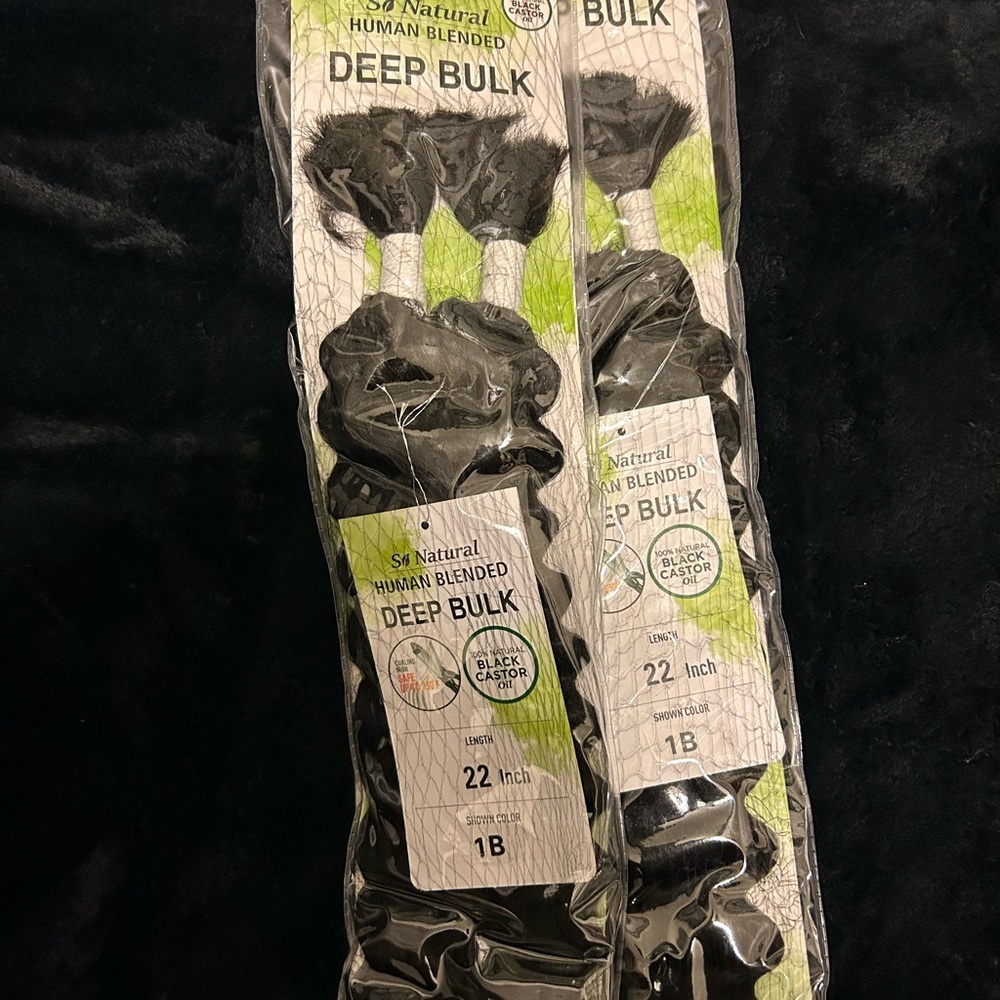 So Natural Deep Bulk Hair Extensions - Black